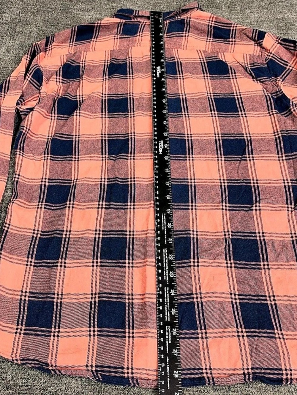 Vintage Burberry Men XL Plaid Button Up Pink Navy 100% Cotton Equestrian Knight - Picture 12 of 13
